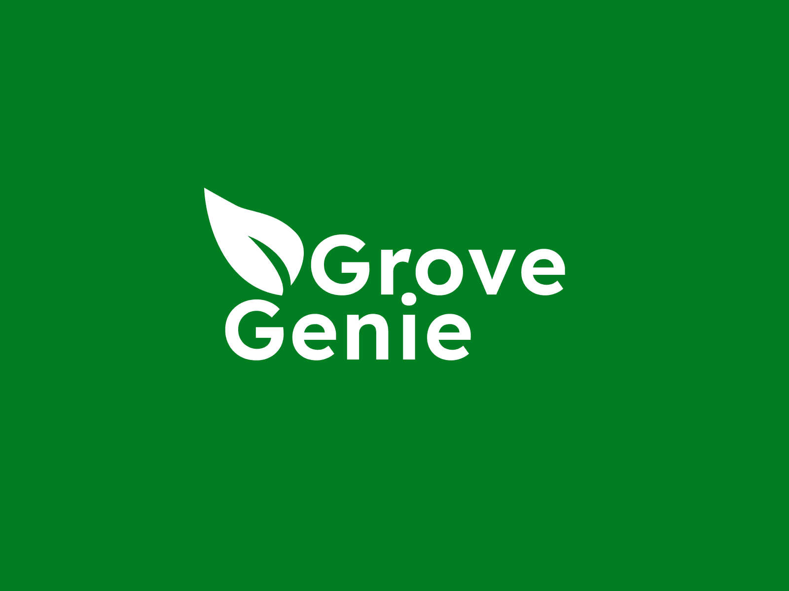 Grove Genie logo design portfolio example